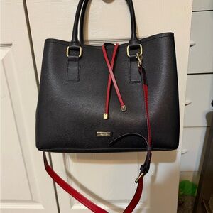 Aldo Black and Red Tote Bag